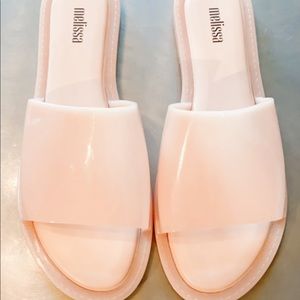 Melissa nude slide sandals